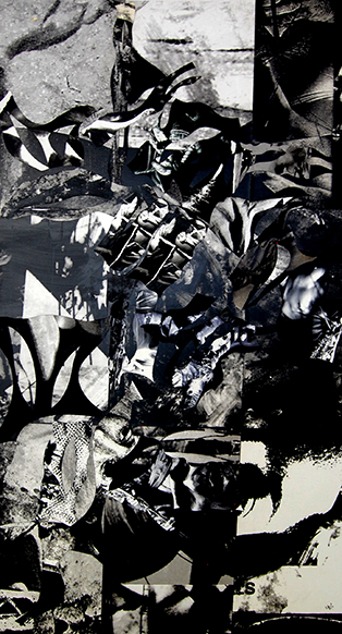 Aberration 3, 2013, 72x48, mixed media on canvas