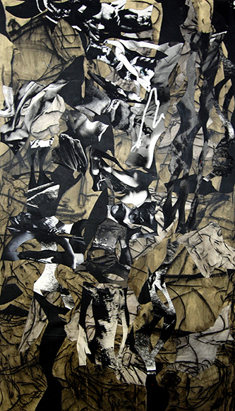 Aberration 2, 2013, 72x48, mixed media on canvas