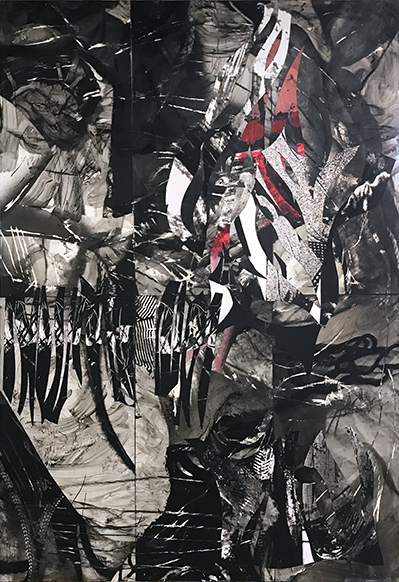 Aberration 11, 2013, 72x50, mixed media on canvas