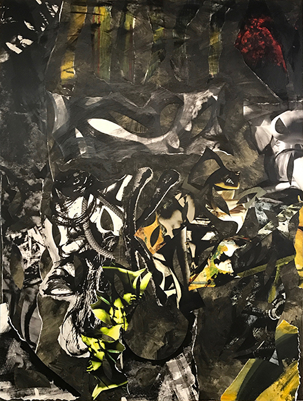 Aberration 12, 2013, 84x54, mixed media on canvas