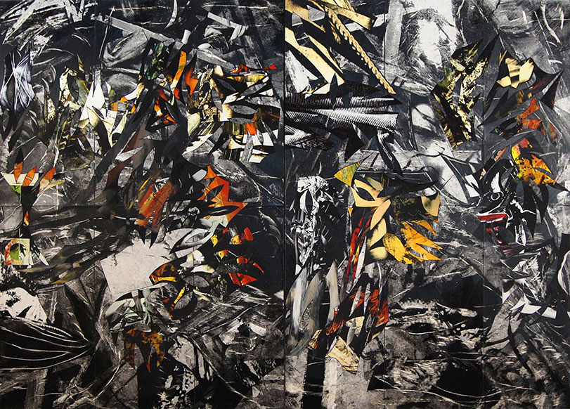 Addiction 2, 2013, 72x100, mixed media on canvas