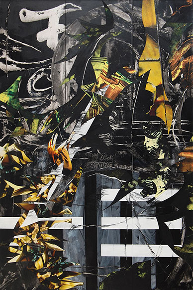 Addiction 4, 2013, 72x50, mixed media on canvas