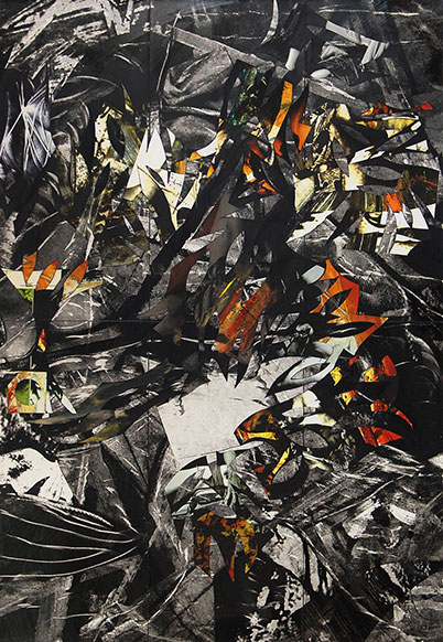 Addiction 6, 2013, 72x50, mixed media on canvas