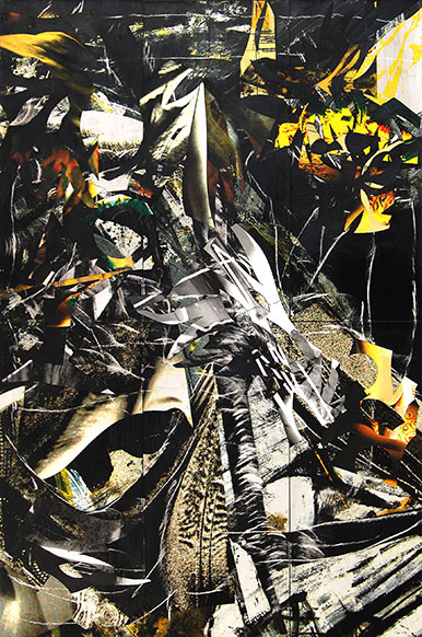 Addiction 7, 2013, 72x50, mixed media on canvas
