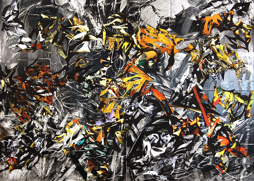 Addiction 10, 2013, 72x100, mixed media on canvas