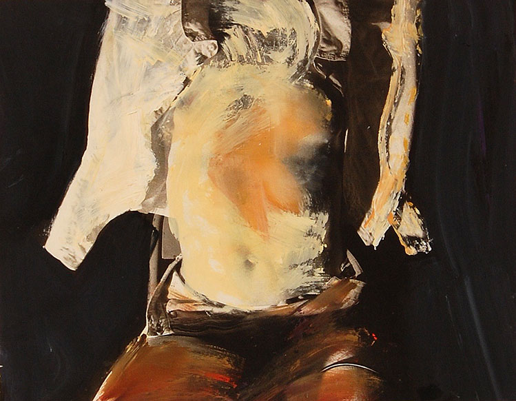 Figure 2, 2013, 24x22.5, mixed media on paper